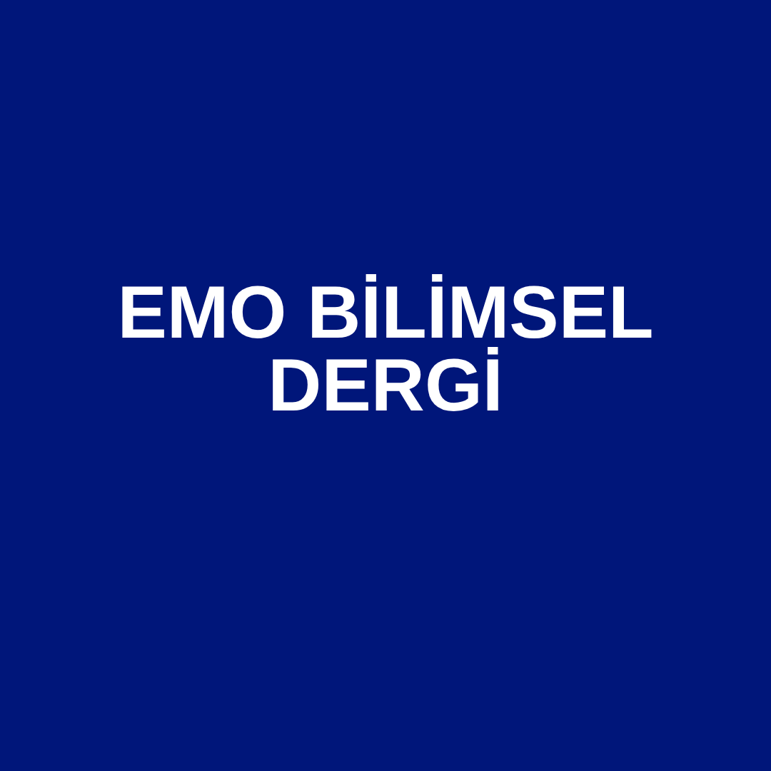 BİLİMSEL DERGİ